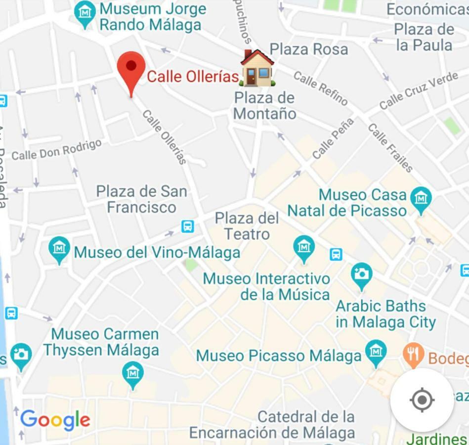 Calle Ollerias Malaga Bagian luar foto